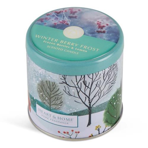 A Berry Frost Candle Tin