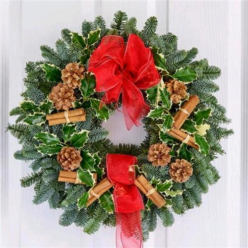 Traditional  Xmas Door Wreath