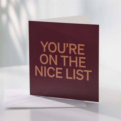 On The Nice List Card