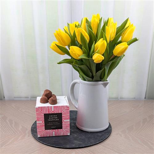 A Tulip Jug &amp; Chocolates